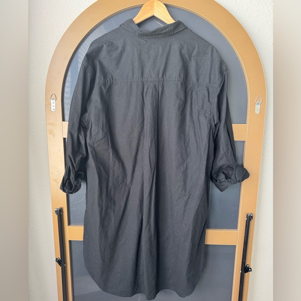 Universal Thread Long Sleeve Mini Shirtdress Blac… - image 7